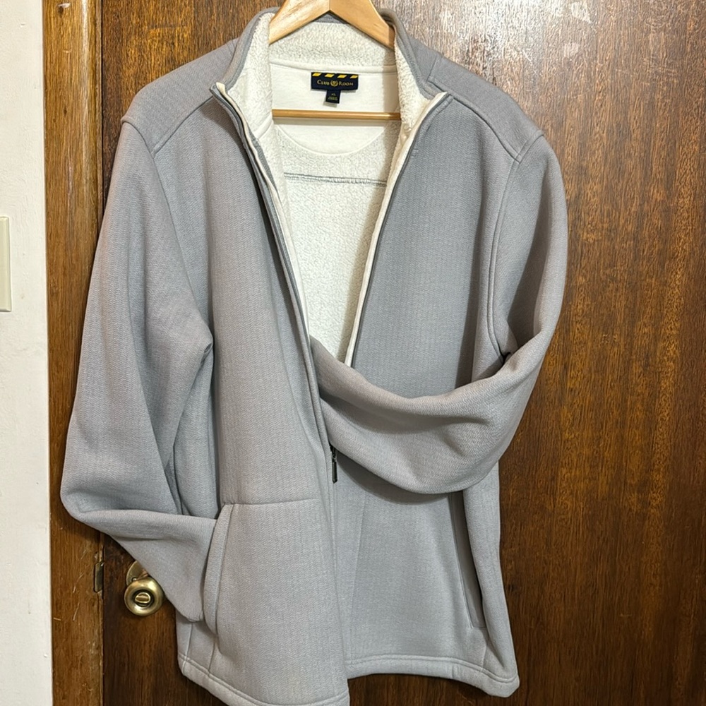 Fleece lined Club Room Full Zip Men’s XL Jacket